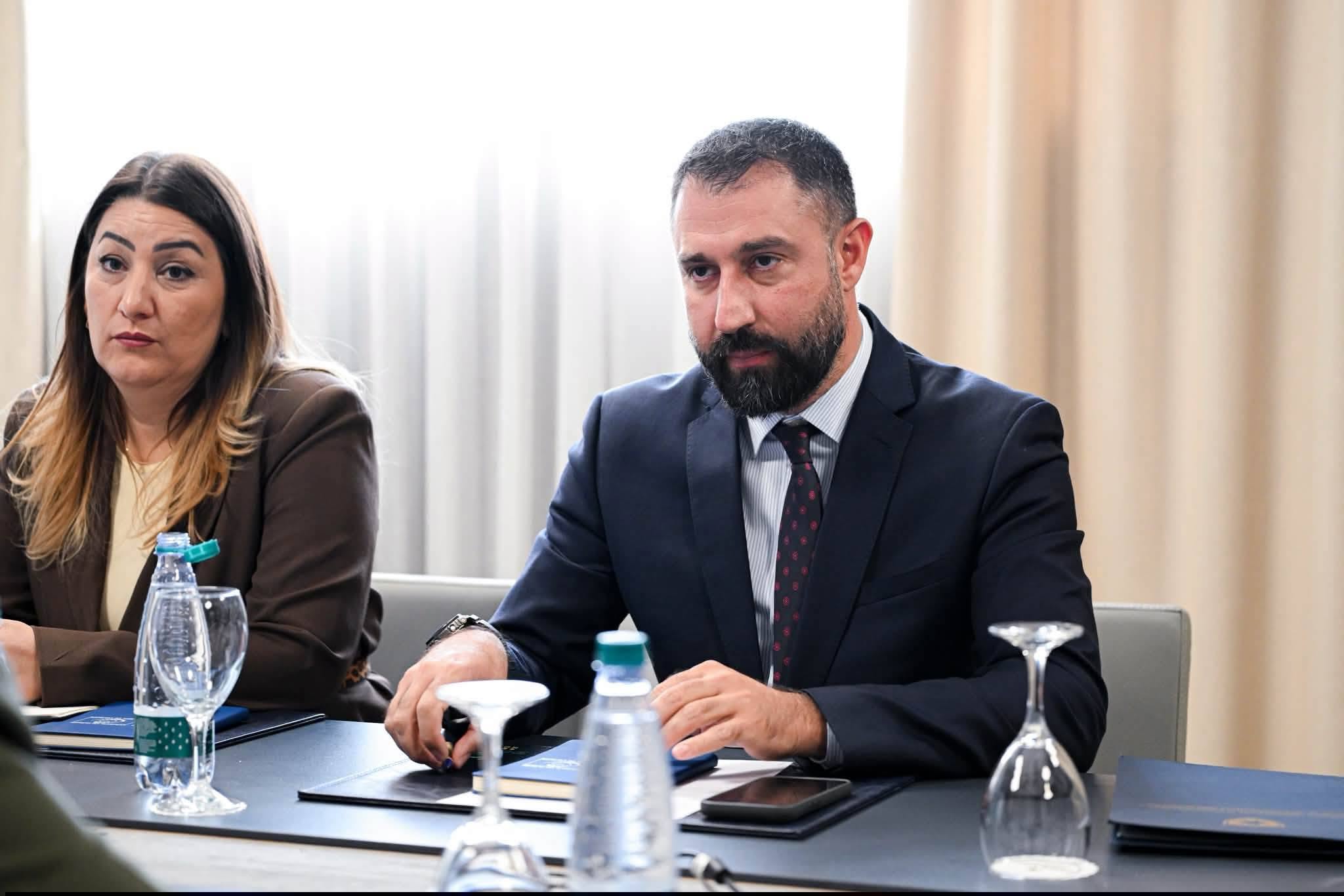 Minister Krasniqi met with Claudia Luciani, Director of the Congress of Local and Regional Authorities of the Council of Europe, and Mary-Ann Hennessey, Head of the Council of Europe Office in Pristina