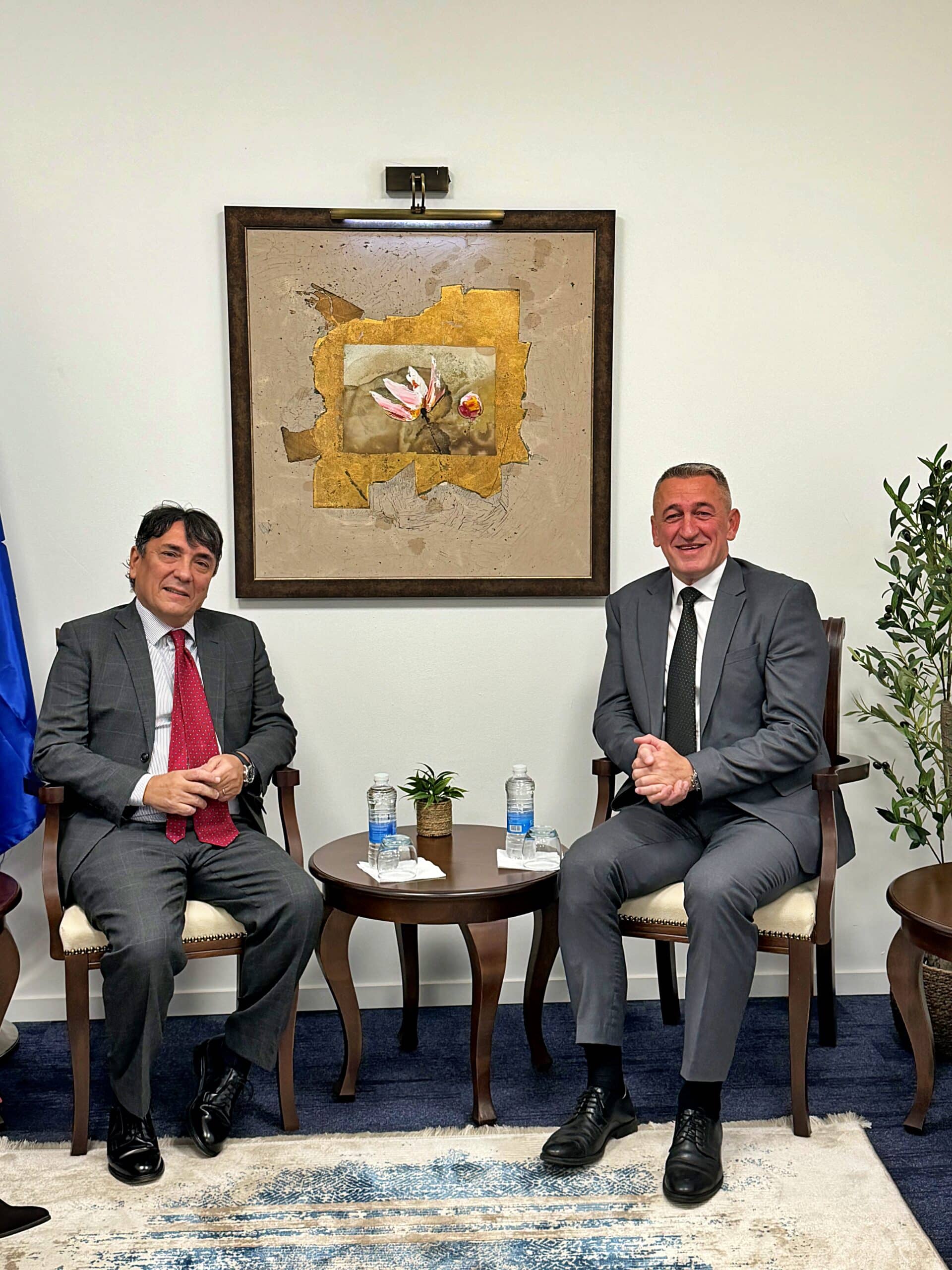 Minister Rašić with Ambassador Maurizio Antonini on community rights and the return of displaced persons